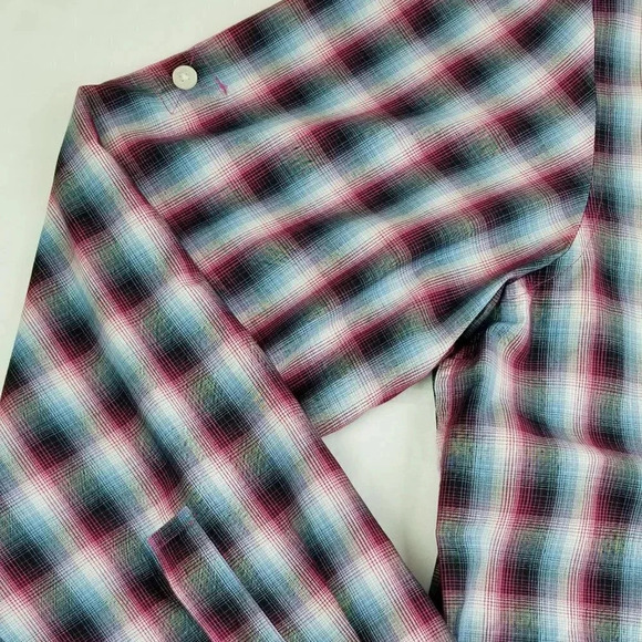 Michael Kors XL Check/Plaid Dual Flip Pocket Men's - Picture 4 of 7